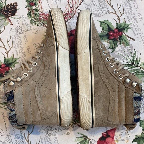 🛹VANS🛹 Unisex sk8 - Fur Lined Suede High Tops. Men’s 6.5, Women’s 8 - Picture 5 of 8